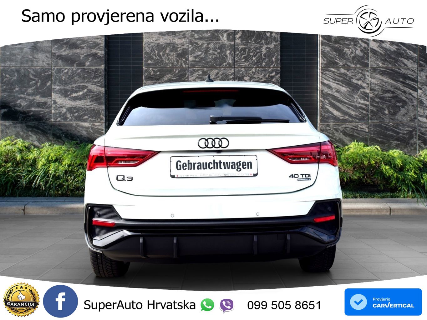 Audi Q3 Sportback 40 TDI (193 KS) quattro S tronic S line MATRIX+GR SJED+KAM