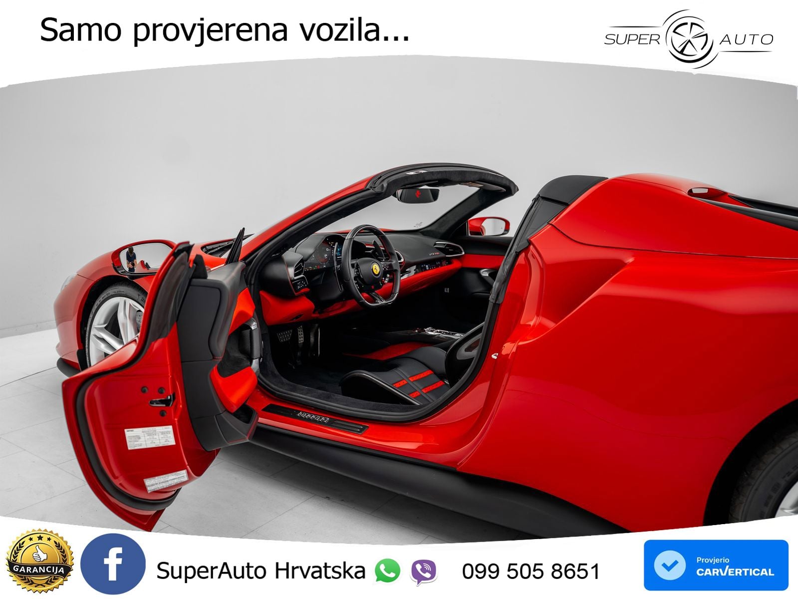 Ferrari 296 GTS 3.0 V6 (830 KS) F1 DCT LED+ACC