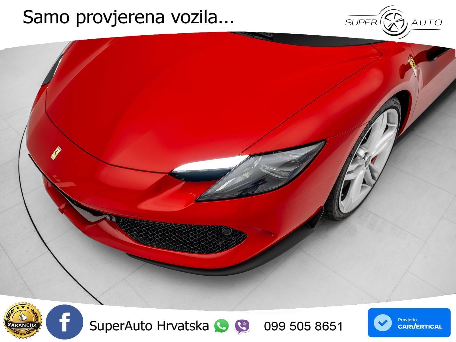 Ferrari 296 GTS 3.0 V6 (830 KS) F1 DCT LED+ACC