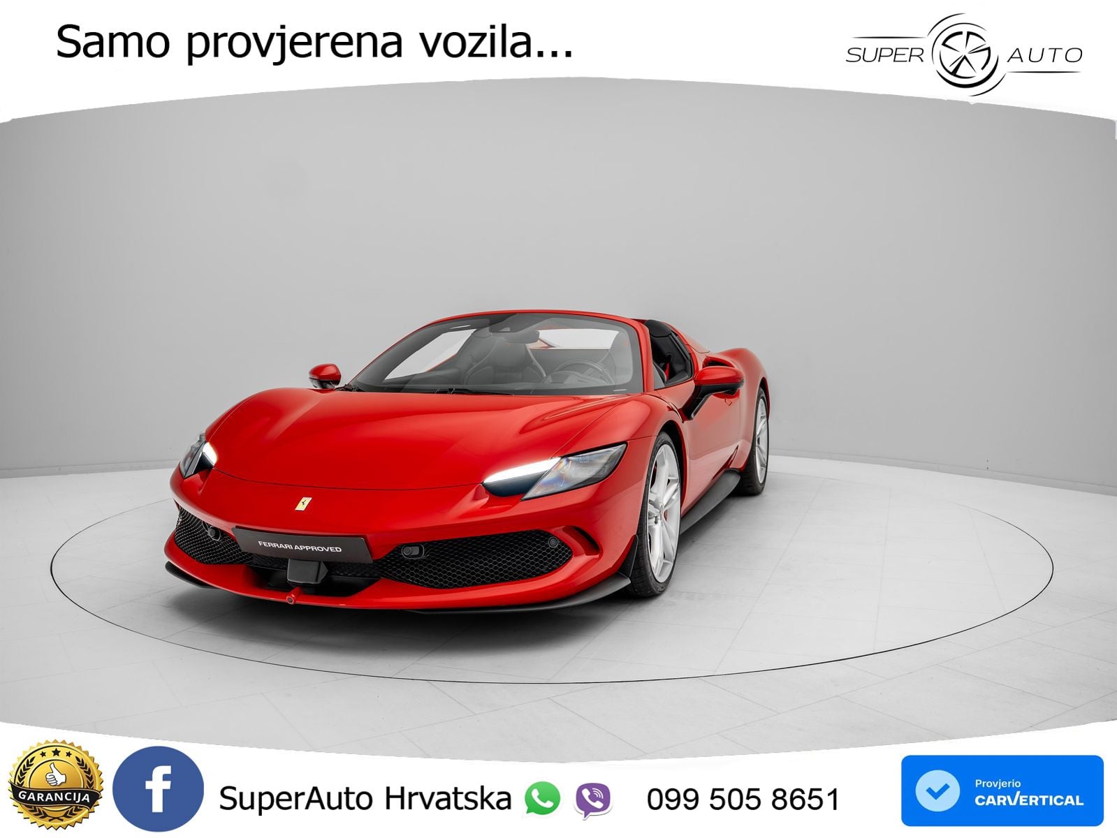 Ferrari 296 GTS 3.0 V6 (830 KS) F1 DCT LED+ACC