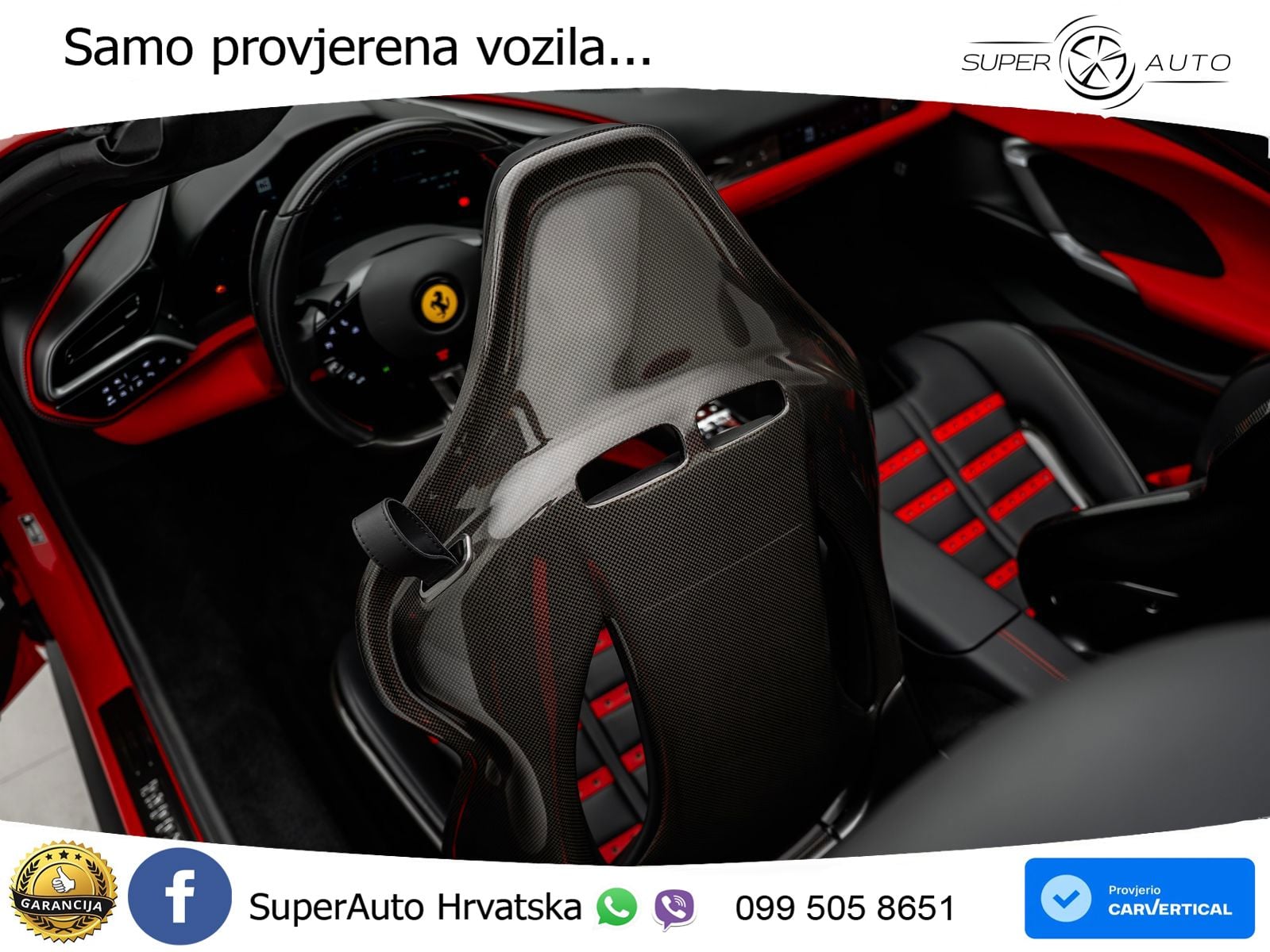 Ferrari 296 GTS 3.0 V6 (830 KS) F1 DCT LED+ACC