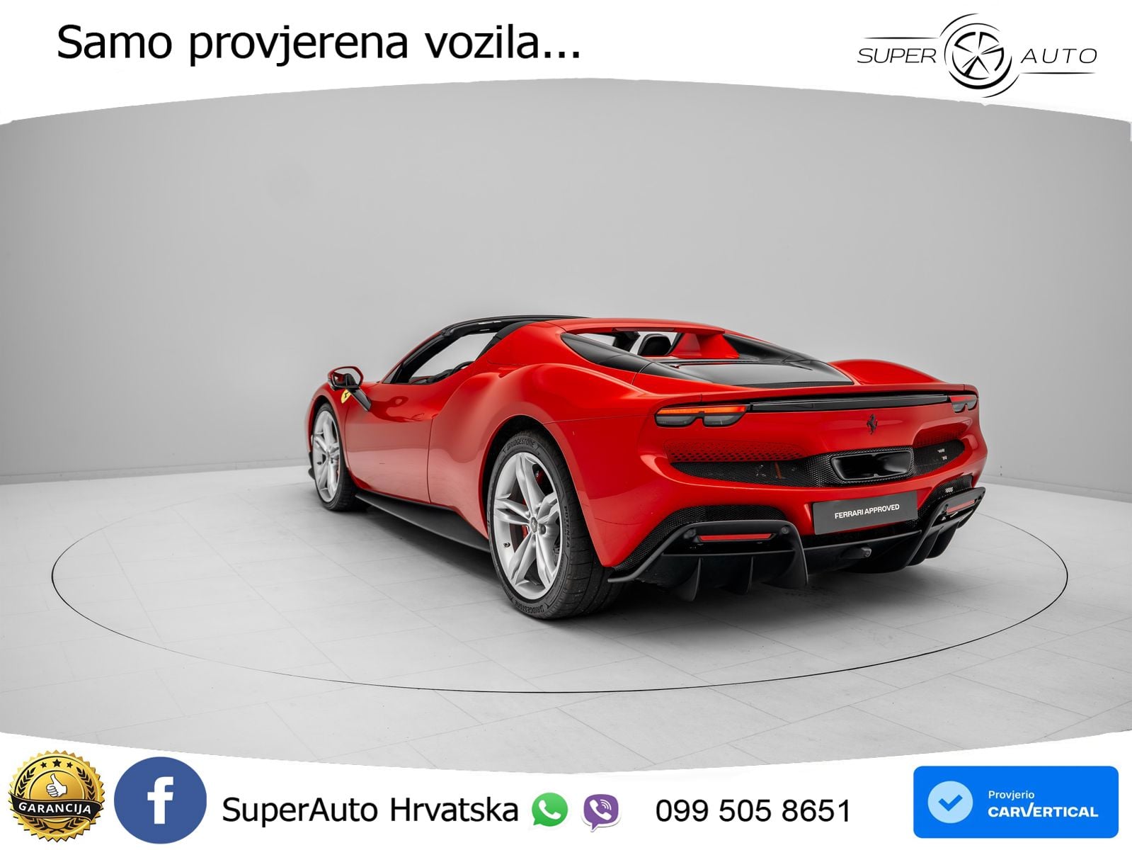 Ferrari 296 GTS 3.0 V6 (830 KS) F1 DCT LED+ACC