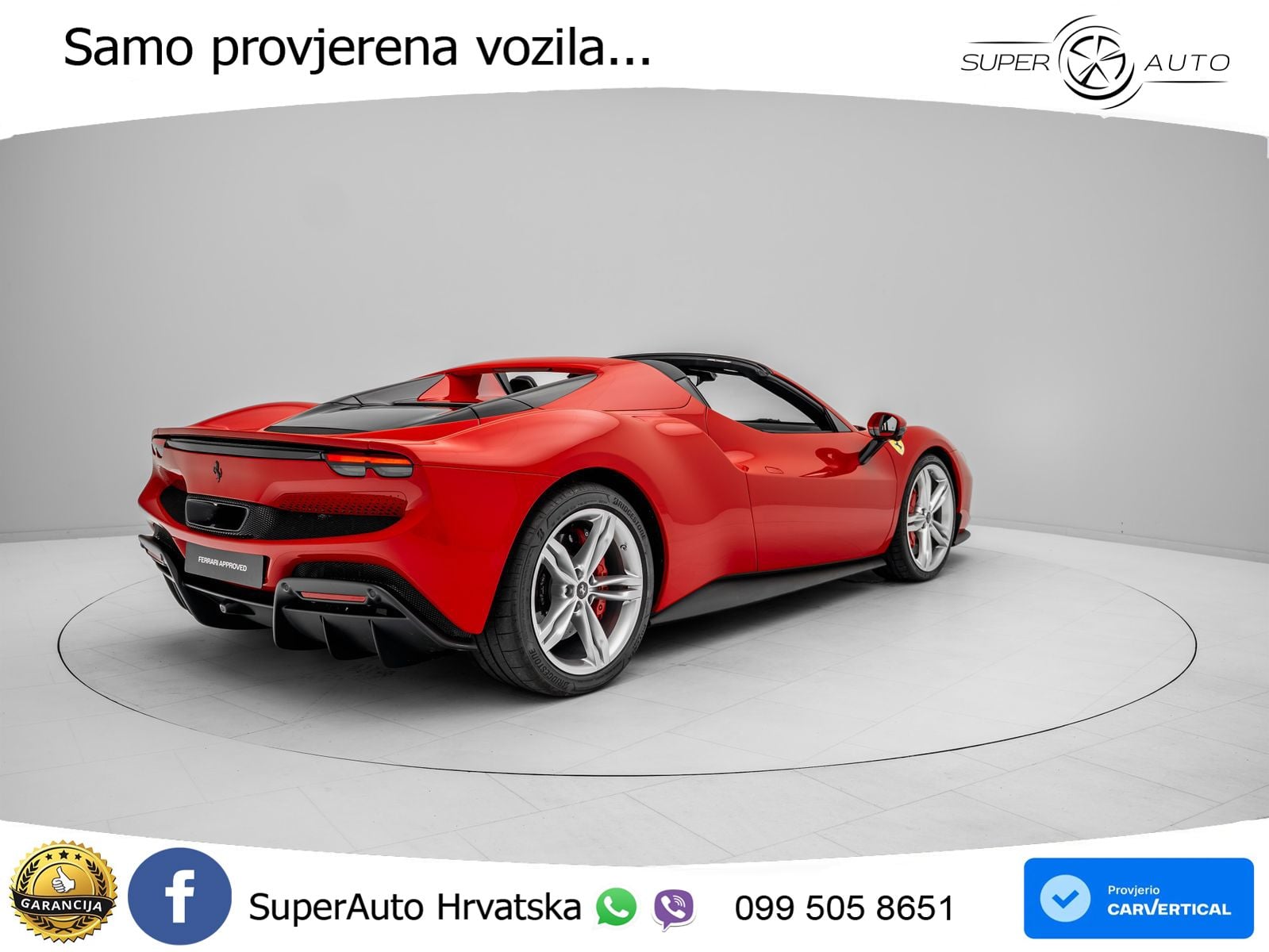 Ferrari 296 GTS 3.0 V6 (830 KS) F1 DCT LED+ACC