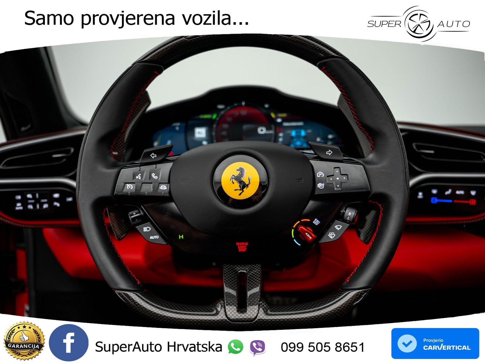 Ferrari 296 GTS 3.0 V6 (830 KS) F1 DCT LED+ACC