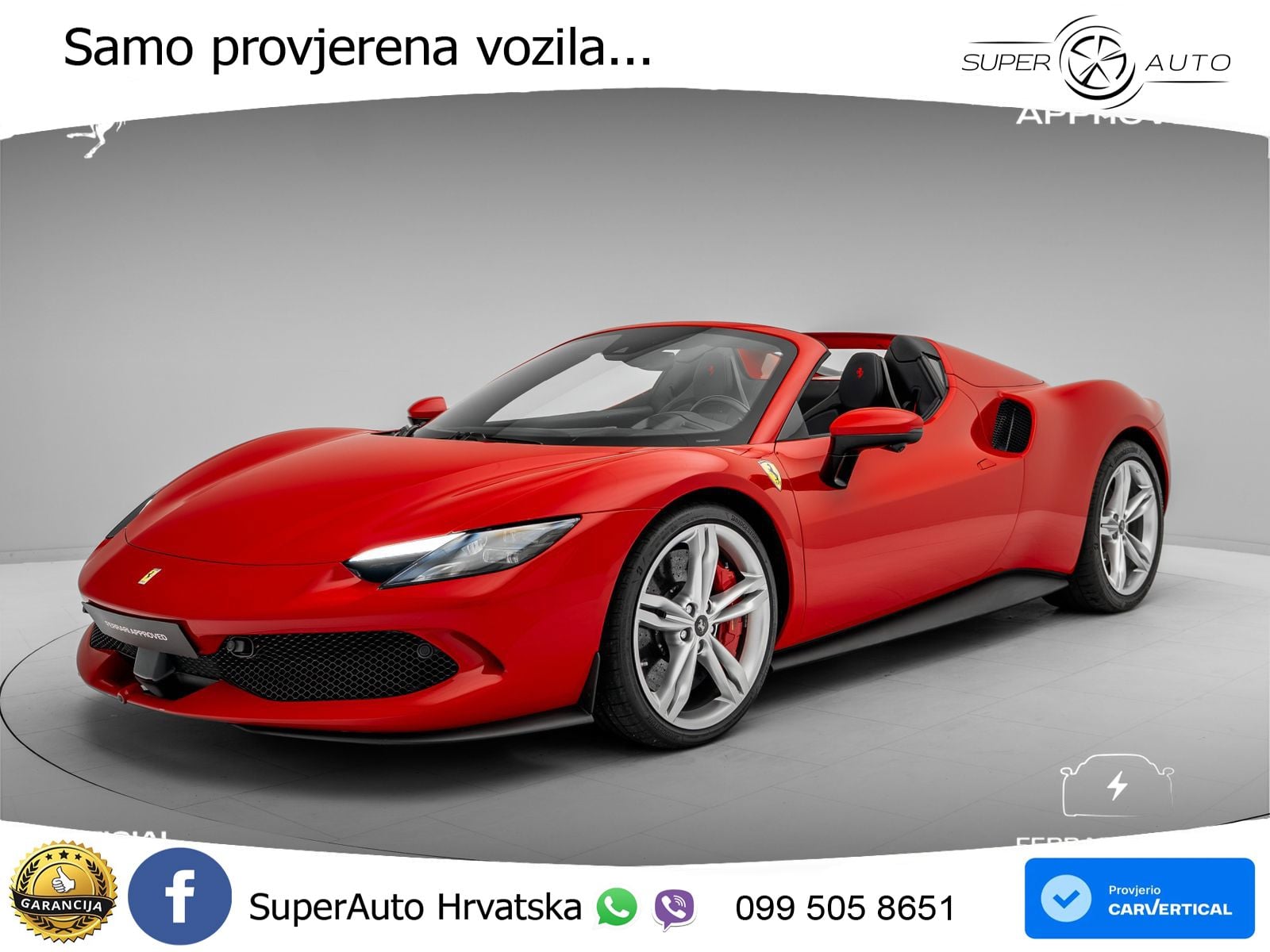 Ferrari 296 GTS 3.0 V6 (830 KS) F1 DCT LED+ACC