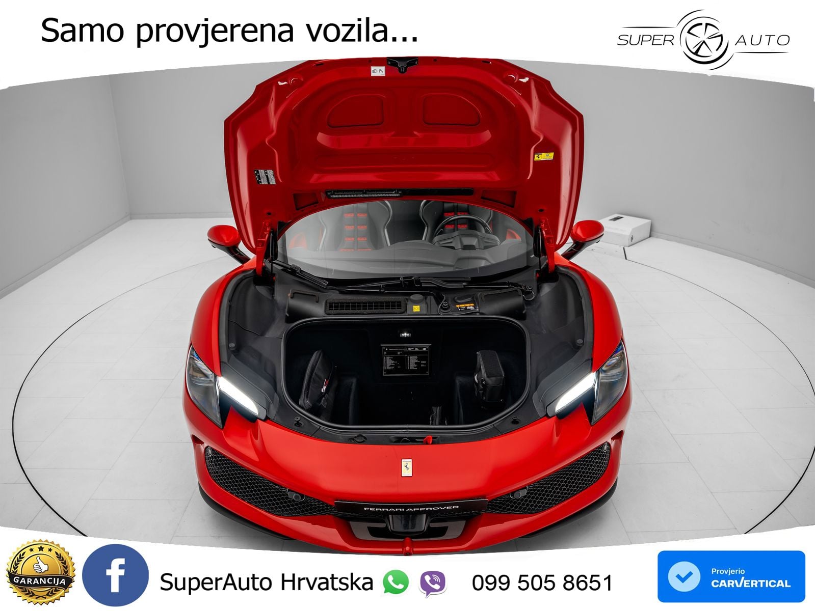 Ferrari 296 GTS 3.0 V6 (830 KS) F1 DCT LED+ACC