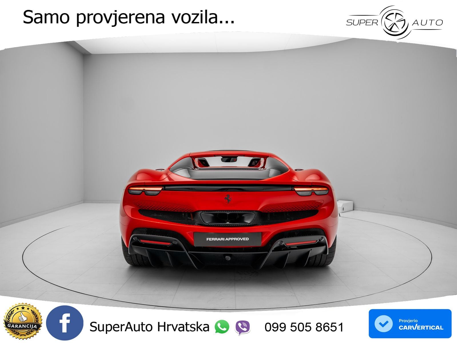 Ferrari 296 GTS 3.0 V6 (830 KS) F1 DCT LED+ACC