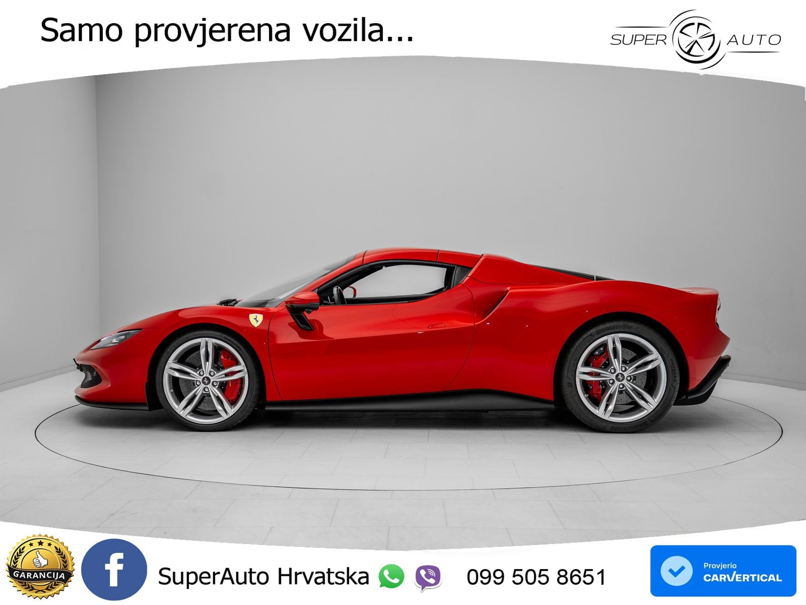 Ferrari 296 GTS 3.0 V6 (830 KS) F1 DCT LED+ACC