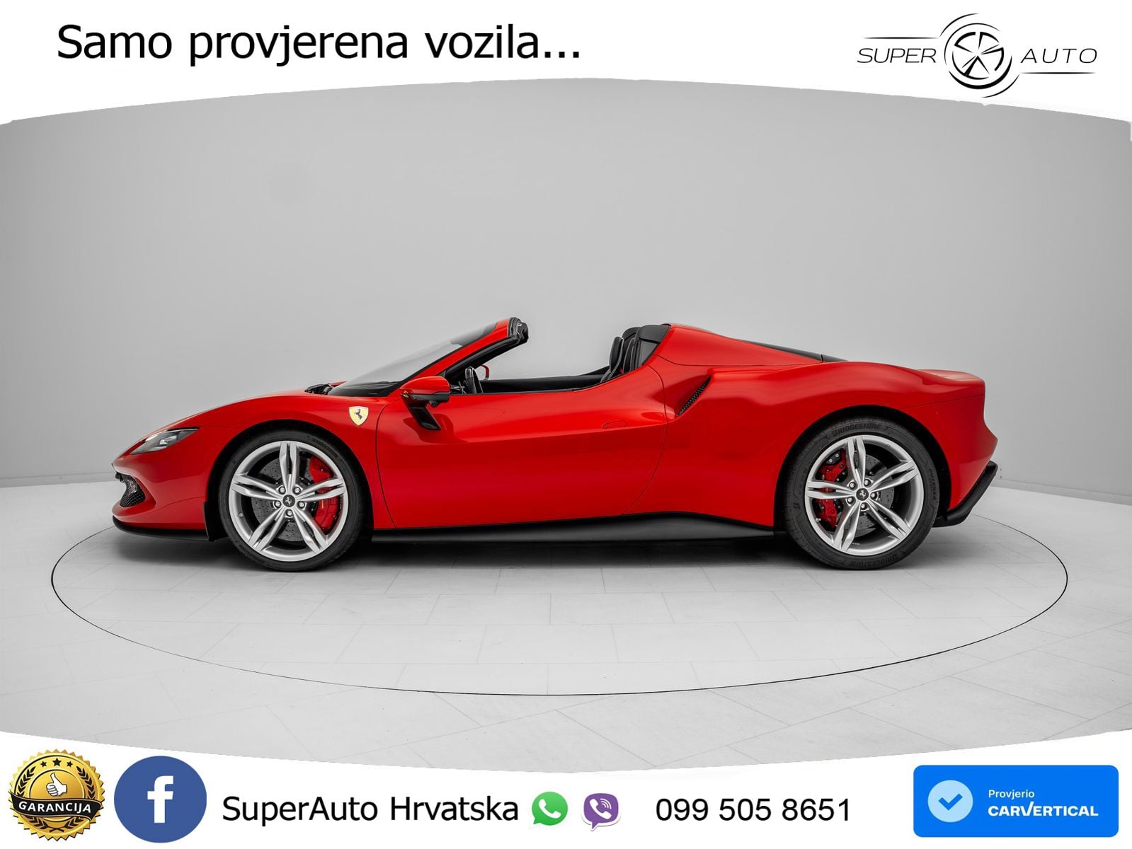 Ferrari 296 GTS 3.0 V6 (830 KS) F1 DCT LED+ACC