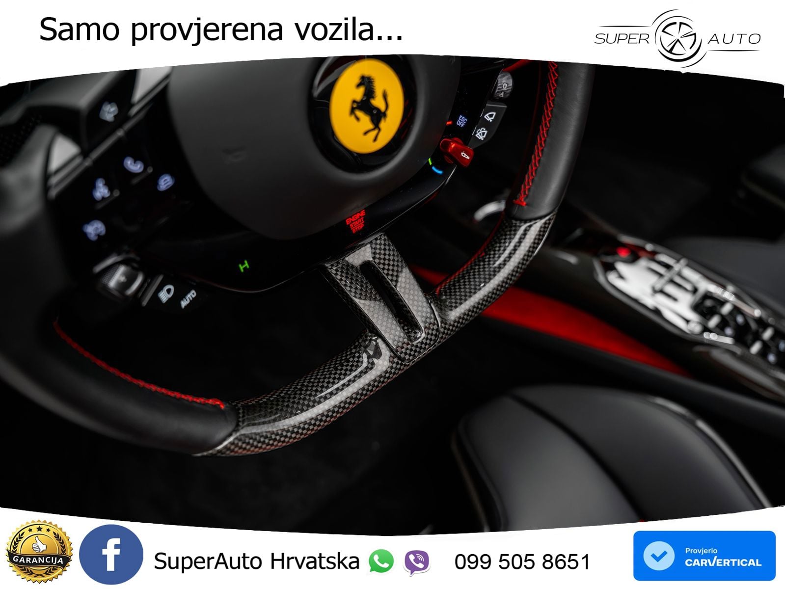Ferrari 296 GTS 3.0 V6 (830 KS) F1 DCT LED+ACC