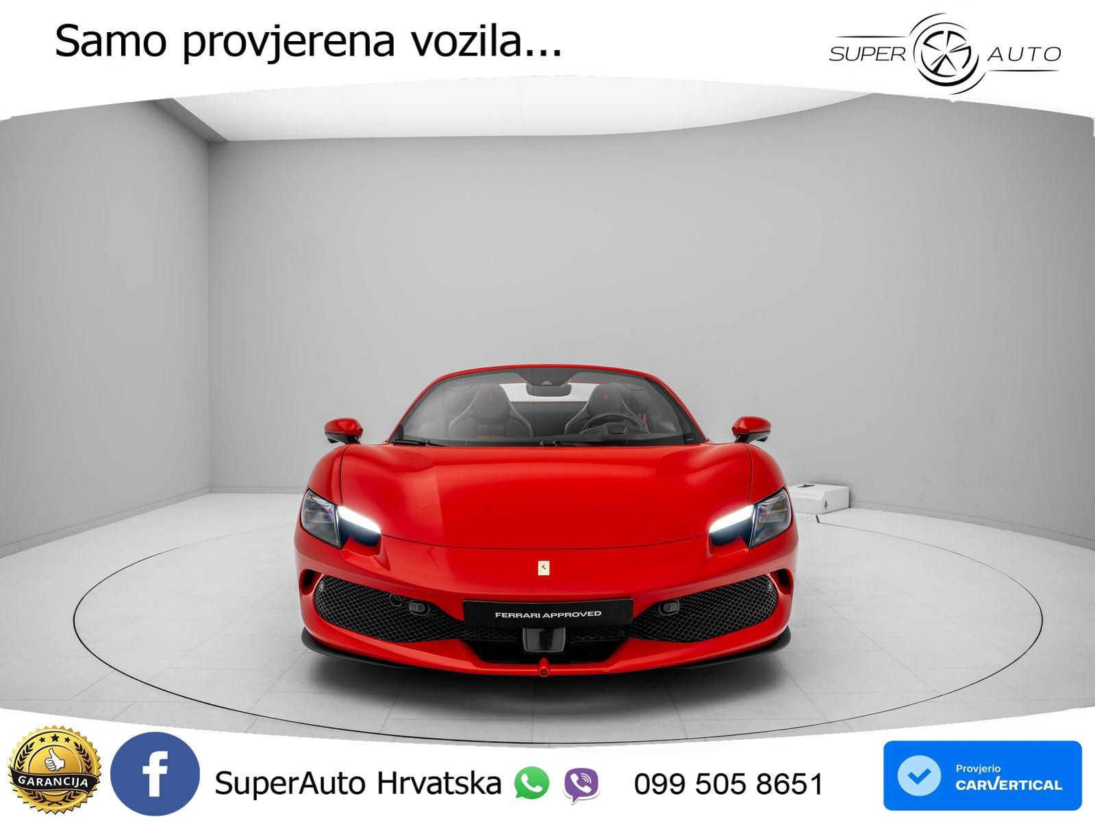 Ferrari 296 GTS 3.0 V6 (830 KS) F1 DCT LED+ACC