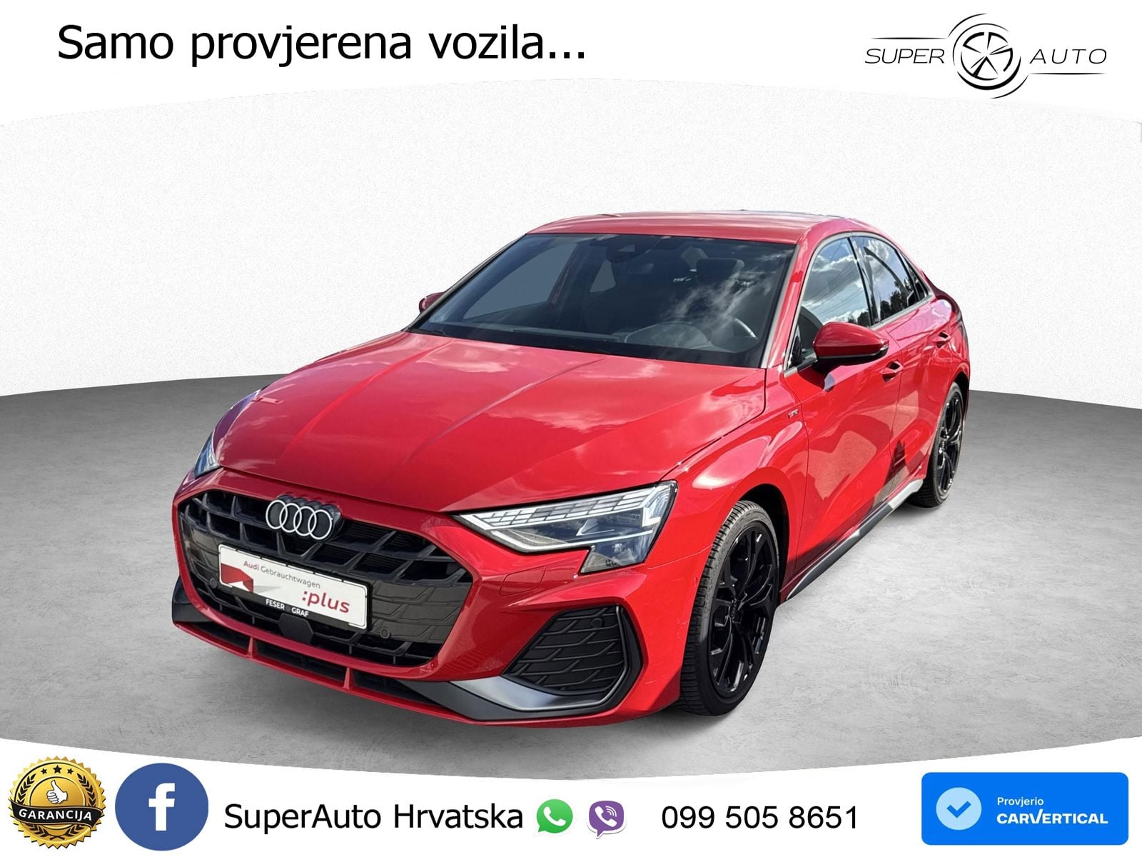 Audi A3 Limuzina 35 TFSI (150 KS) S tronic S line LED+GR SJED+ACC