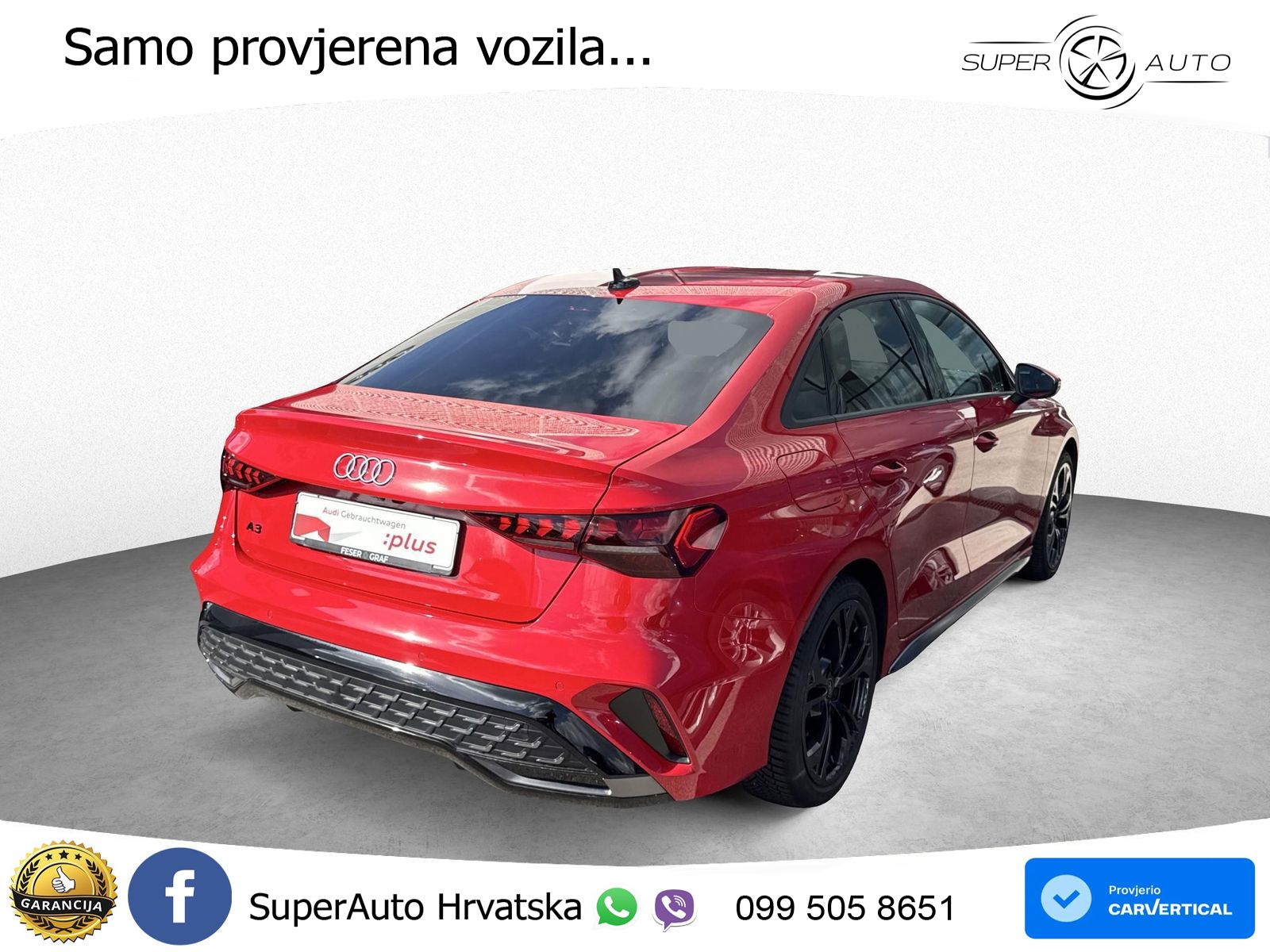 Audi A3 Limuzina 35 TFSI (150 KS) S tronic S line LED+GR SJED+ACC