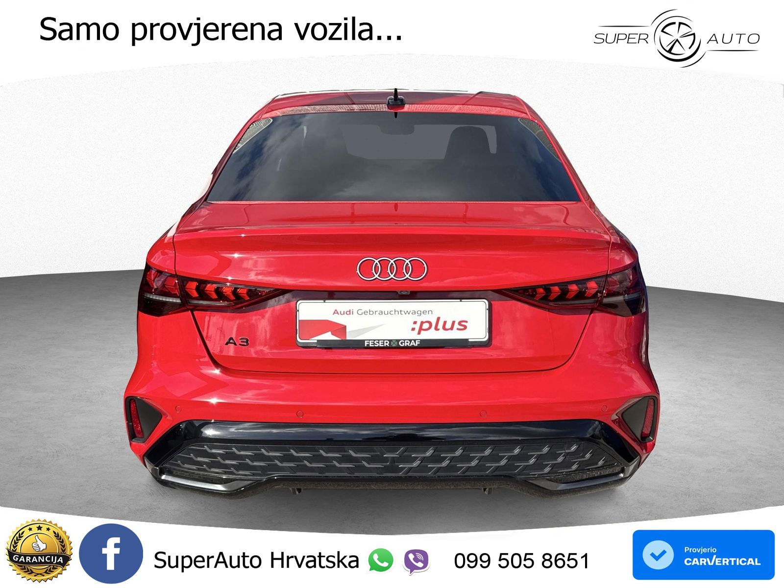 Audi A3 Limuzina 35 TFSI (150 KS) S tronic S line LED+GR SJED+ACC