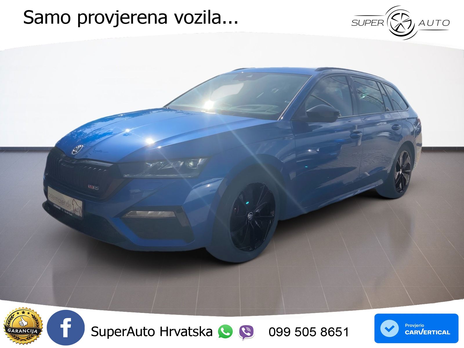 Škoda Octavia Combi RS 2.0 TDI (200 KS) DSG LED+GR SJED+ACC