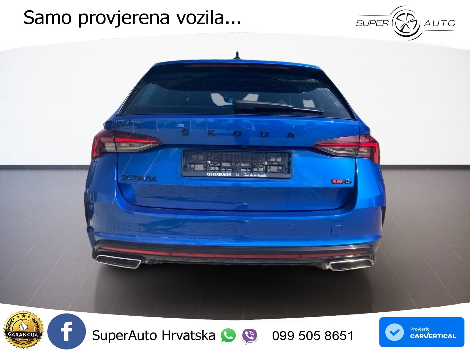 Škoda Octavia Combi RS 2.0 TDI (200 KS) DSG LED+GR SJED+ACC