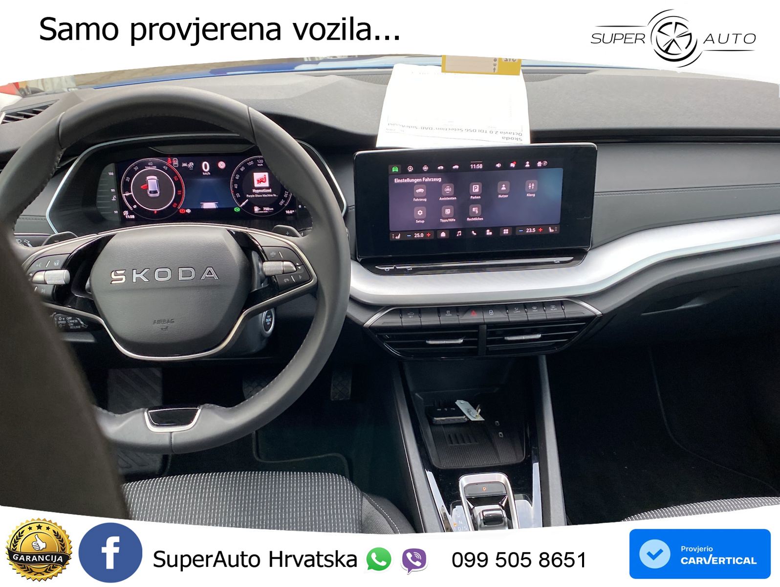Škoda Octavia Combi 2.0 TDI (150 KS) DSG Selection LED+GR SJED+ACC