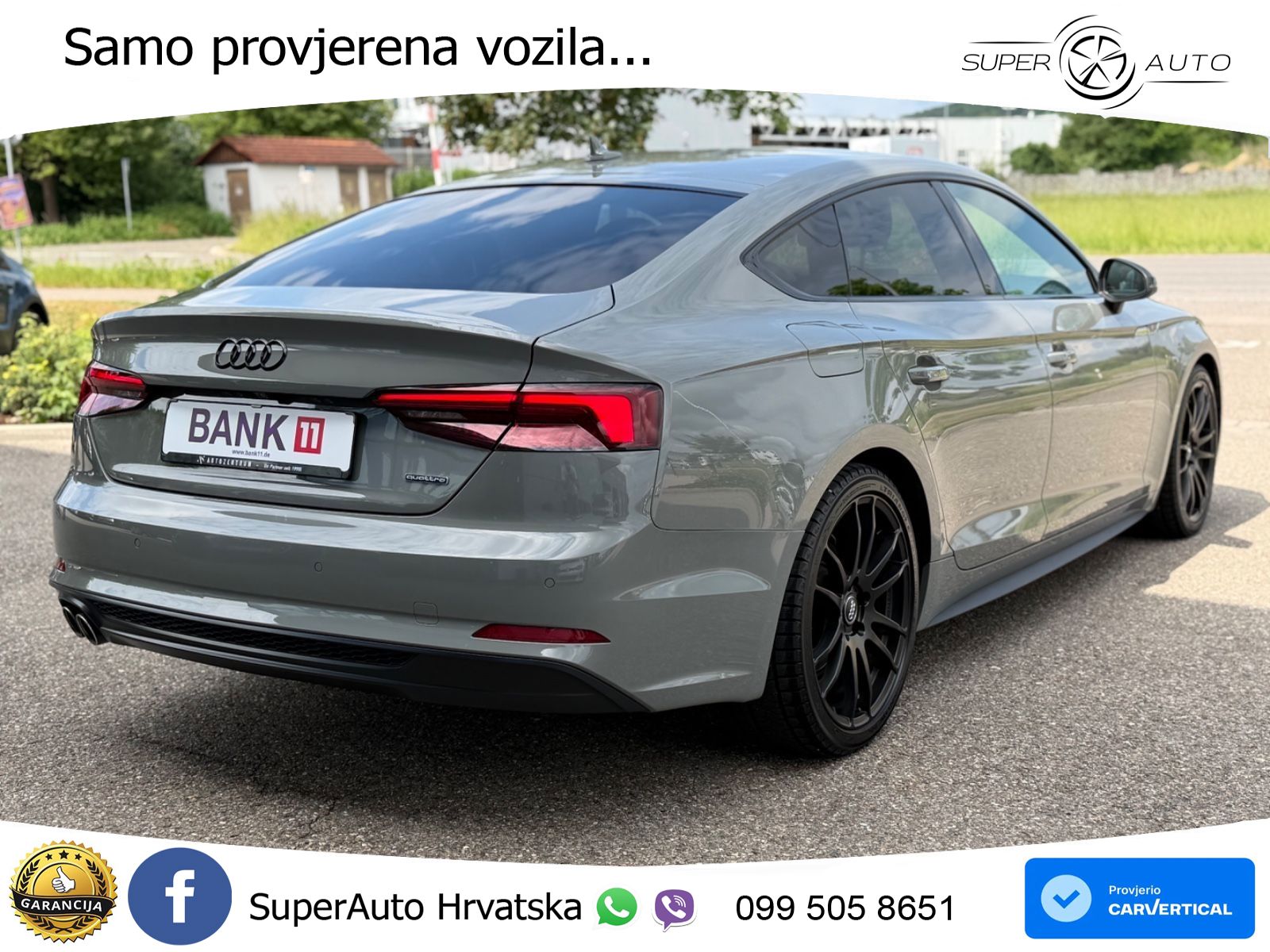 Audi A5 Sportback 40 TDI (190 KS) quattro ultra S tronic S line LED+GR SJED+ACC