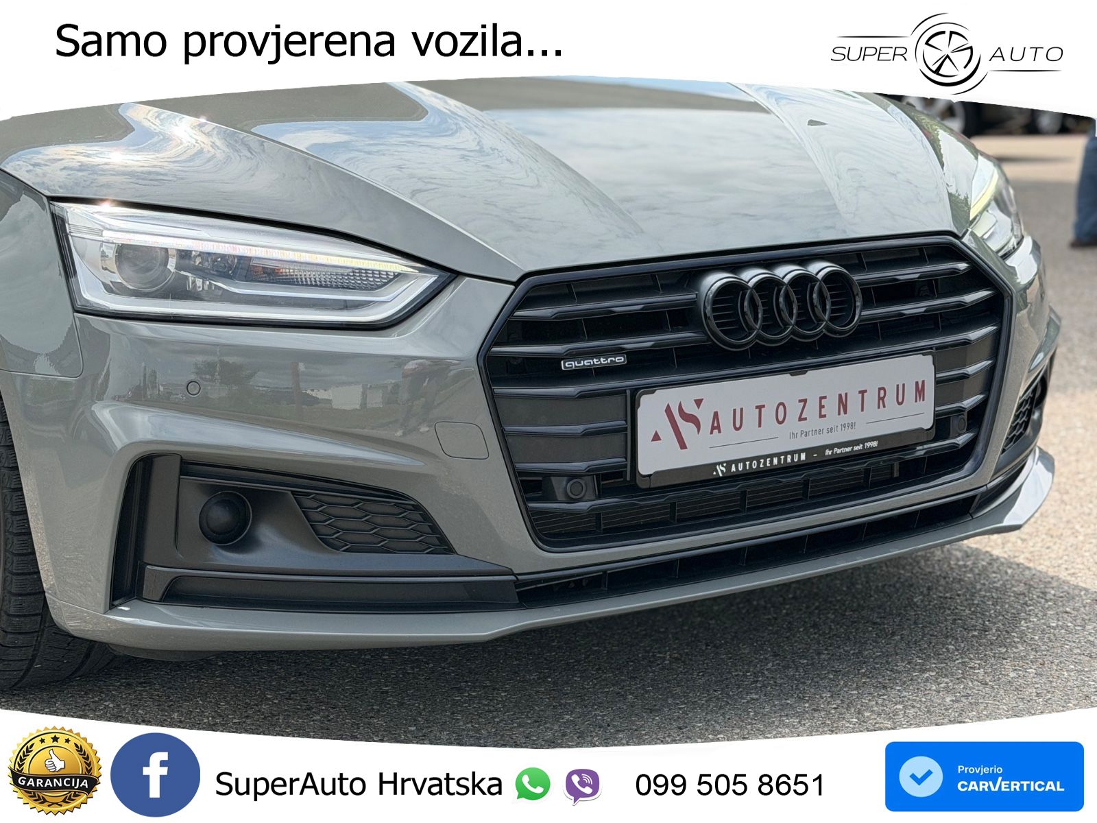 Audi A5 Sportback 40 TDI (190 KS) quattro ultra S tronic S line LED+GR SJED+ACC