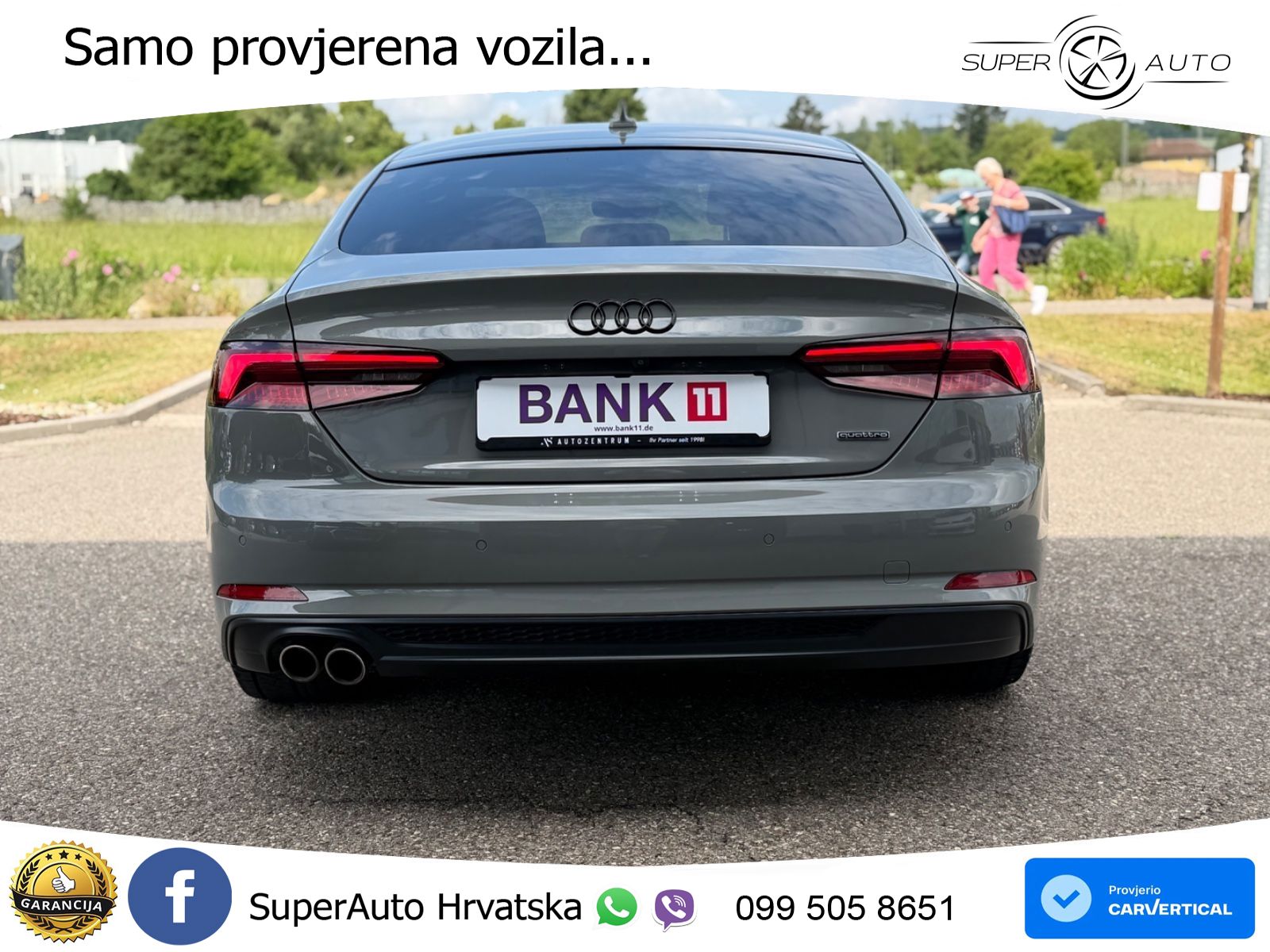Audi A5 Sportback 40 TDI (190 KS) quattro ultra S tronic S line LED+GR SJED+ACC