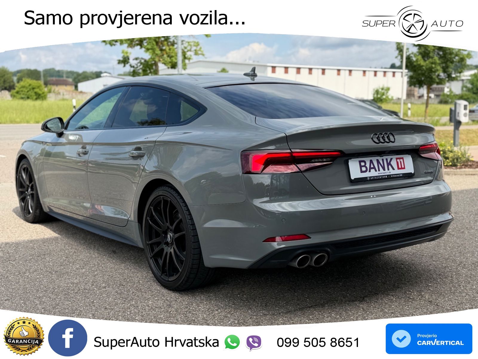 Audi A5 Sportback 40 TDI (190 KS) quattro ultra S tronic S line LED+GR SJED+ACC