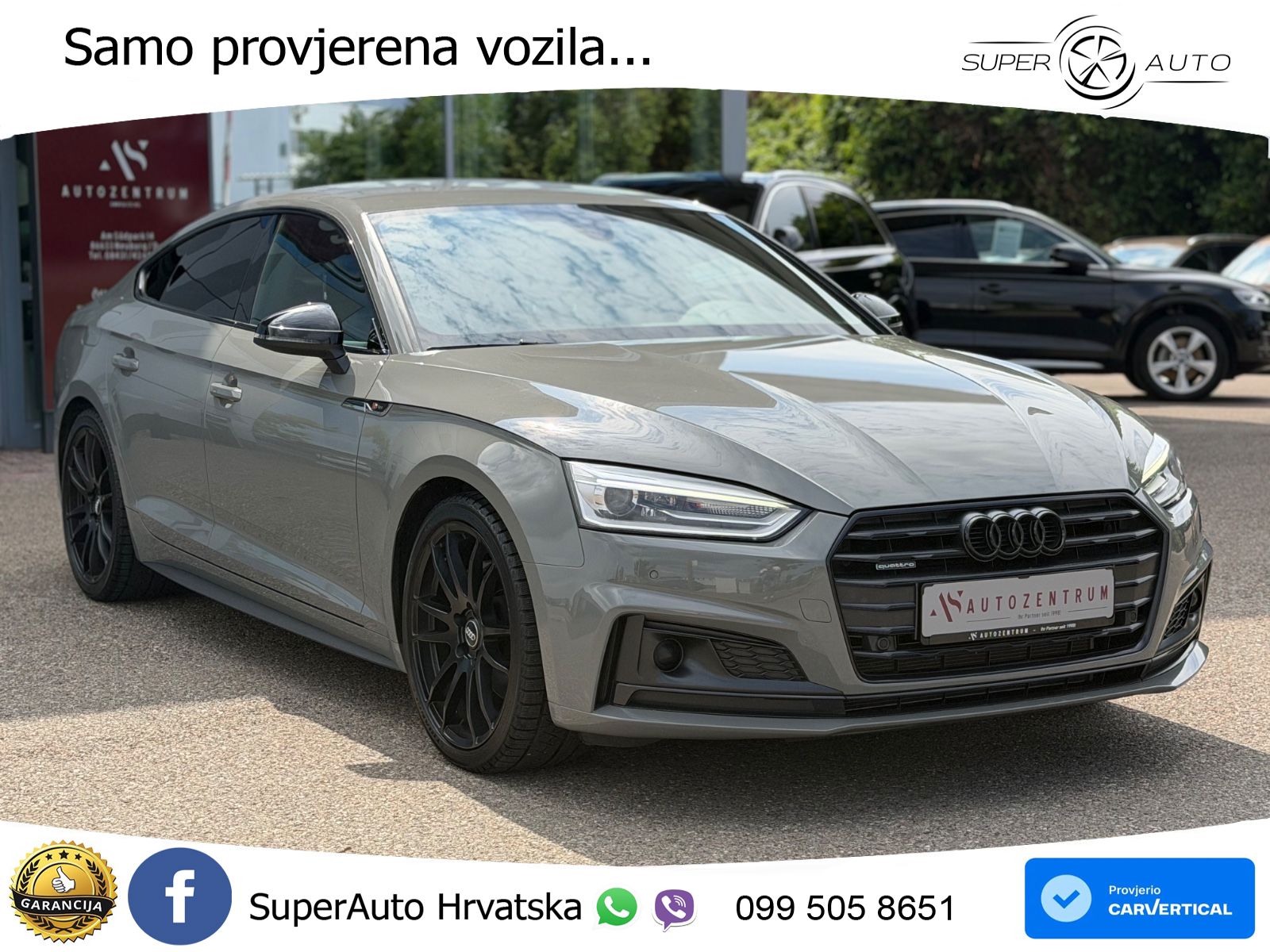 Audi A5 Sportback 40 TDI (190 KS) quattro ultra S tronic S line LED+GR SJED+ACC