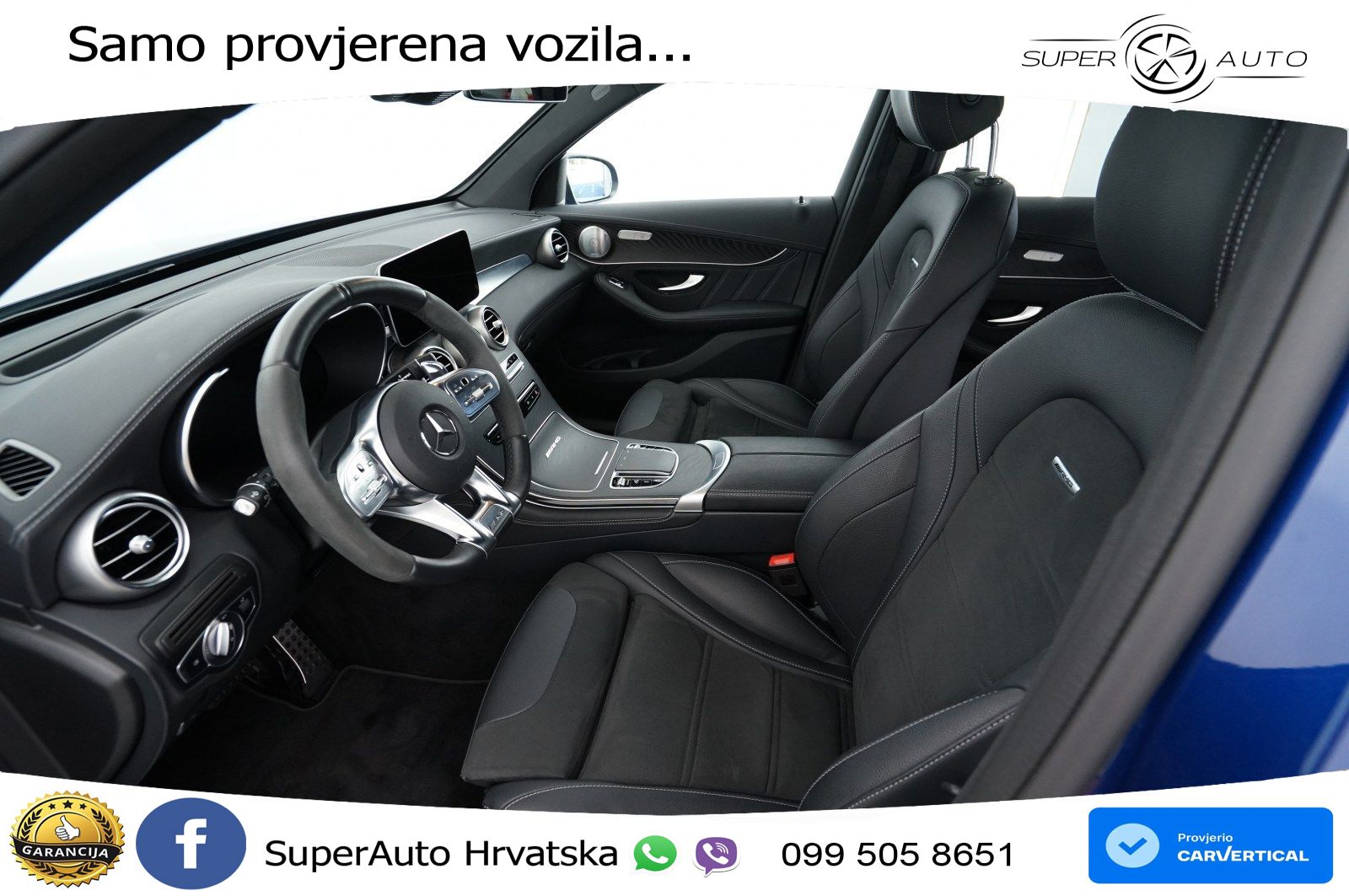 Mercedes AMG GLC 63 V8 (476 KS) 4MATIC+ MCT ZRAČNI+ACC+4xGR SJED+360