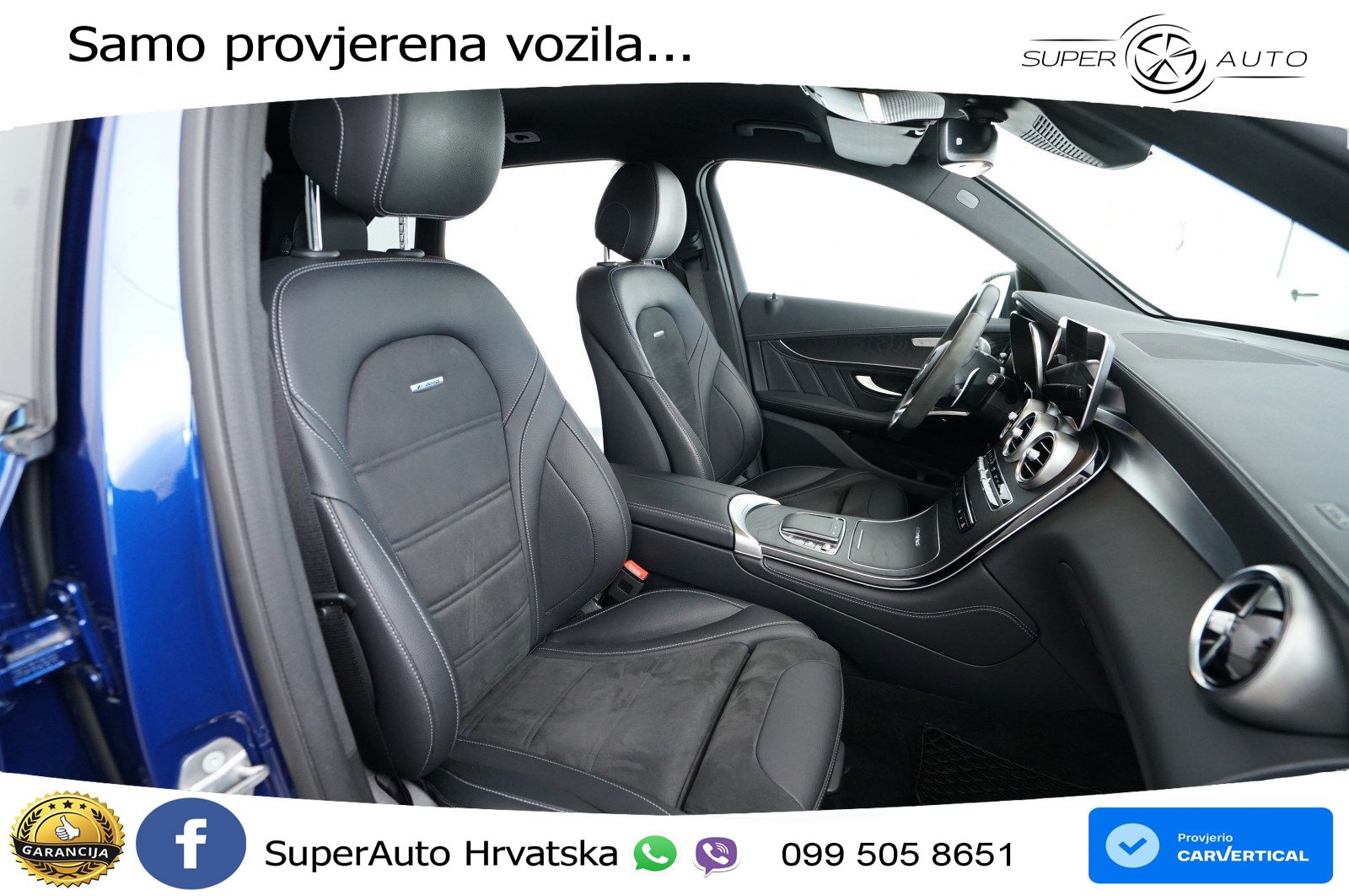 Mercedes AMG GLC 63 V8 (476 KS) 4MATIC+ MCT ZRAČNI+ACC+4xGR SJED+360