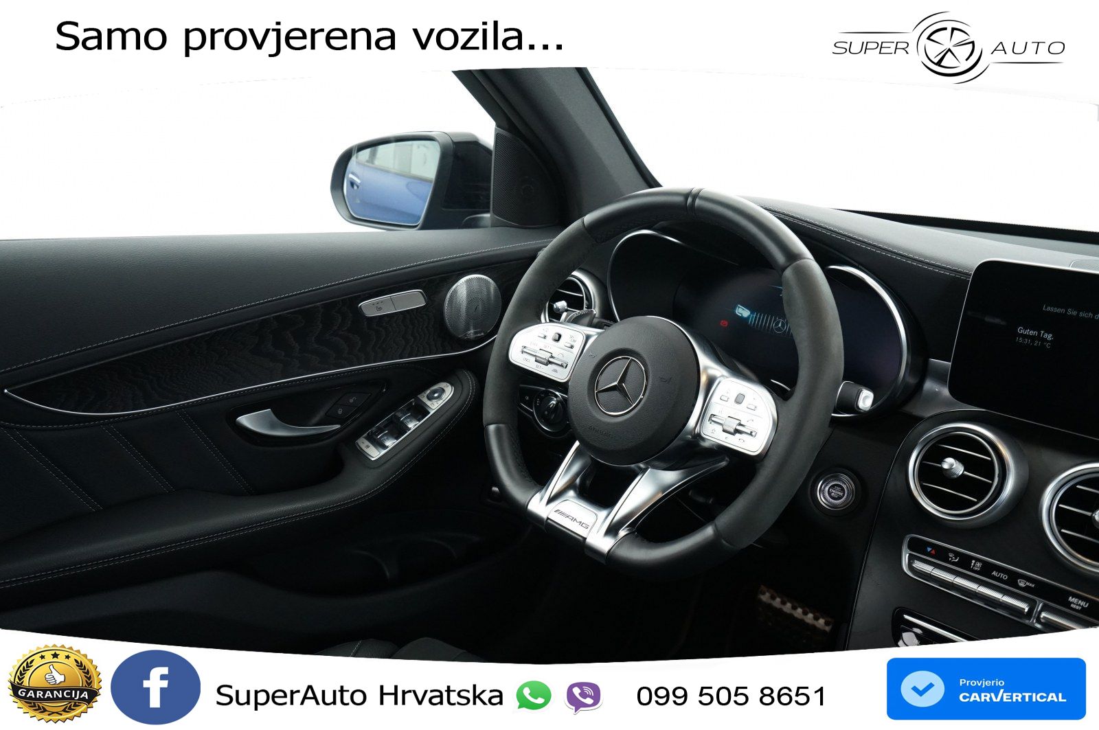 Mercedes AMG GLC 63 V8 (476 KS) 4MATIC+ MCT ZRAČNI+ACC+4xGR SJED+360