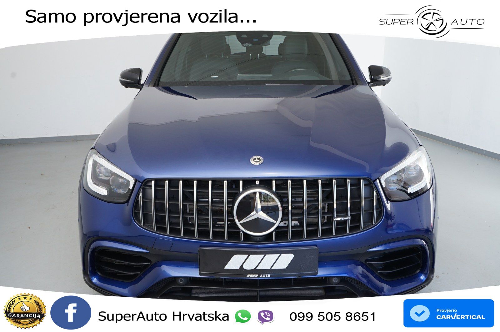 Mercedes AMG GLC 63 V8 (476 KS) 4MATIC+ MCT ZRAČNI+ACC+4xGR SJED+360