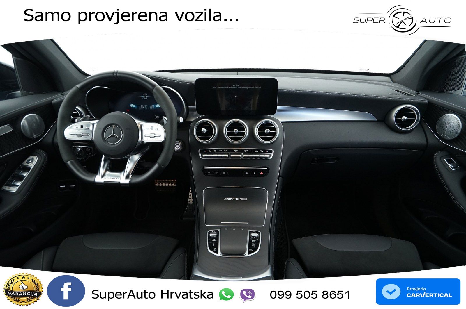 Mercedes AMG GLC 63 V8 (476 KS) 4MATIC+ MCT ZRAČNI+ACC+4xGR SJED+360