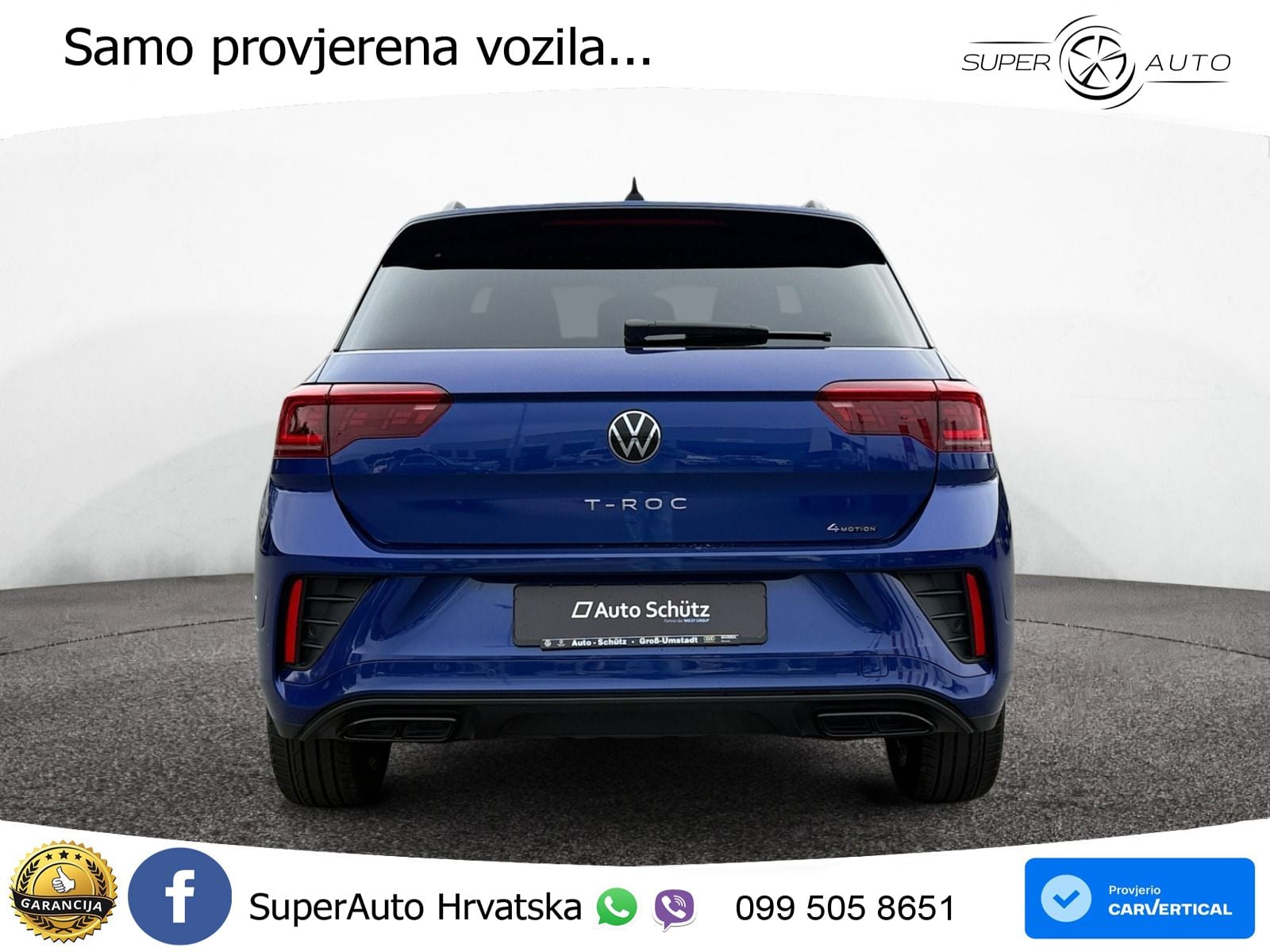 Volkswagen T-Roc 2.0 TSI (190 KS) 4M DSG R-Line LED+GR SJED+ACC