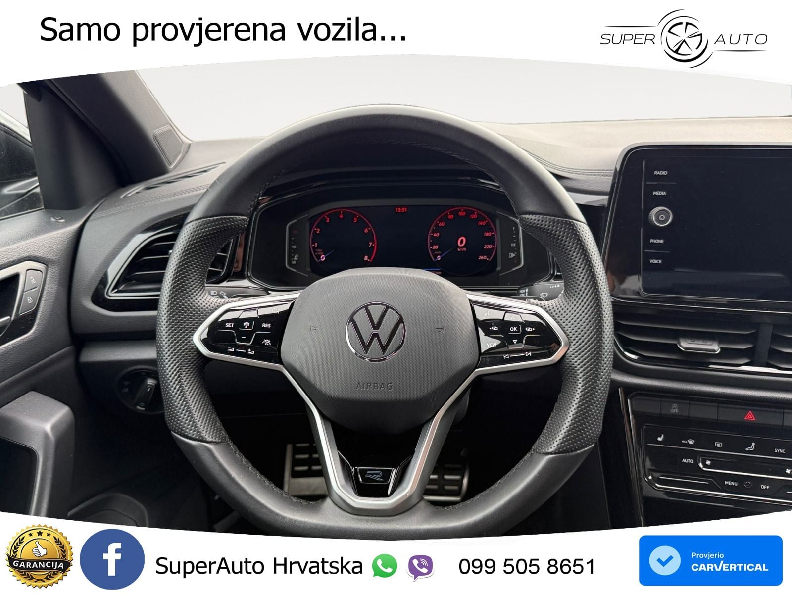 Volkswagen T-Roc 2.0 TSI (190 KS) 4M DSG R-Line LED+GR SJED+ACC