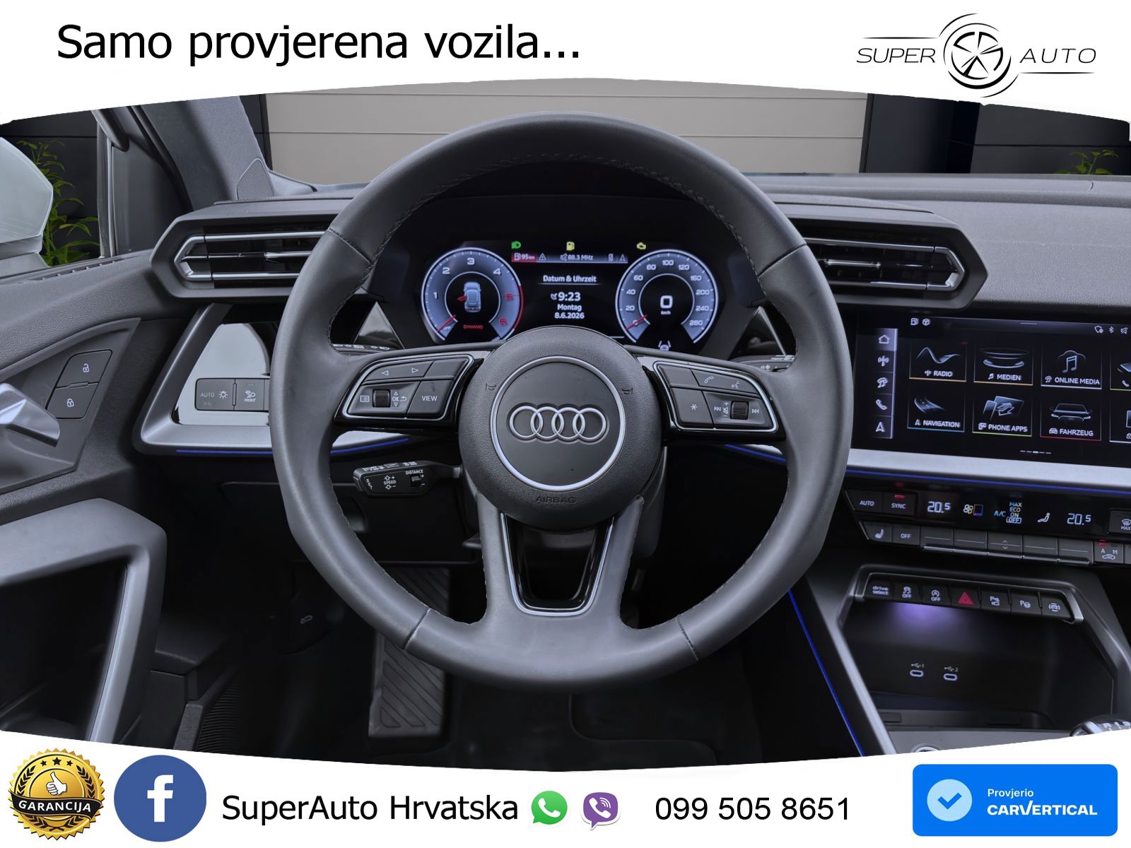 Audi A3 30 TDI (116 KS) LED+GR SJED+ACC