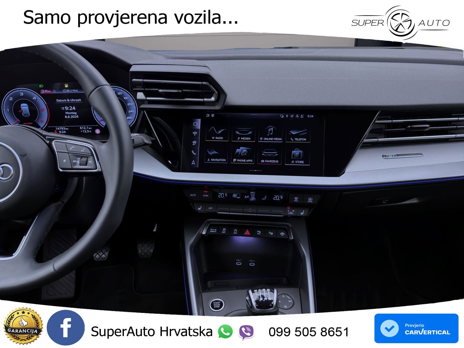 Audi A3 30 TDI (116 KS) LED+GR SJED+ACC