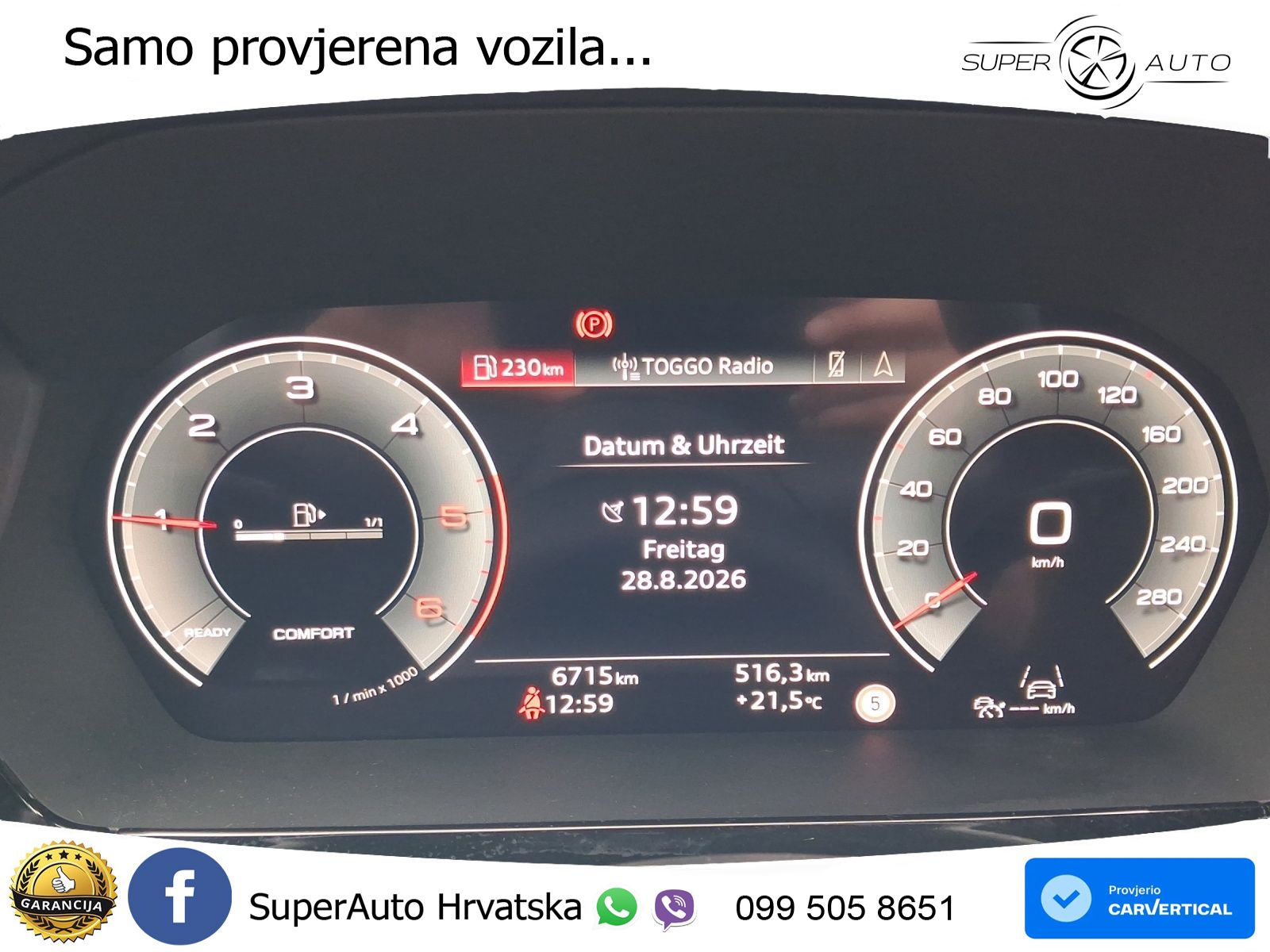 Audi A3 30 TDI (116 KS) LED+GR SJED+ACC