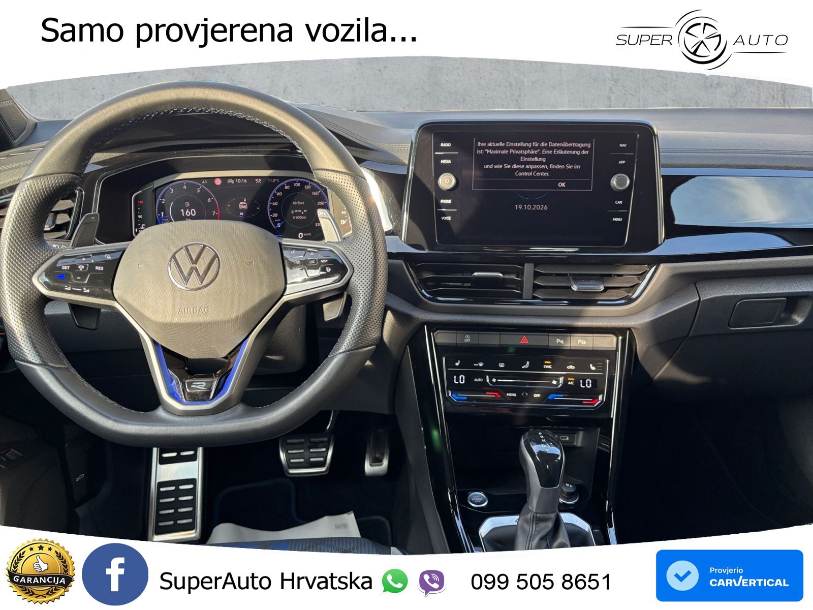 Volkswagen T-Roc R 2.0 TSI (300 KS) OPF 4M DSG MATRIX+GR SJED+KAM