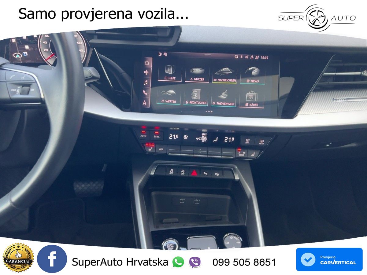 Audi A3 Limuzina 35 TFSI (150 KS) S tronic advanced LED+GR SJED+ACC