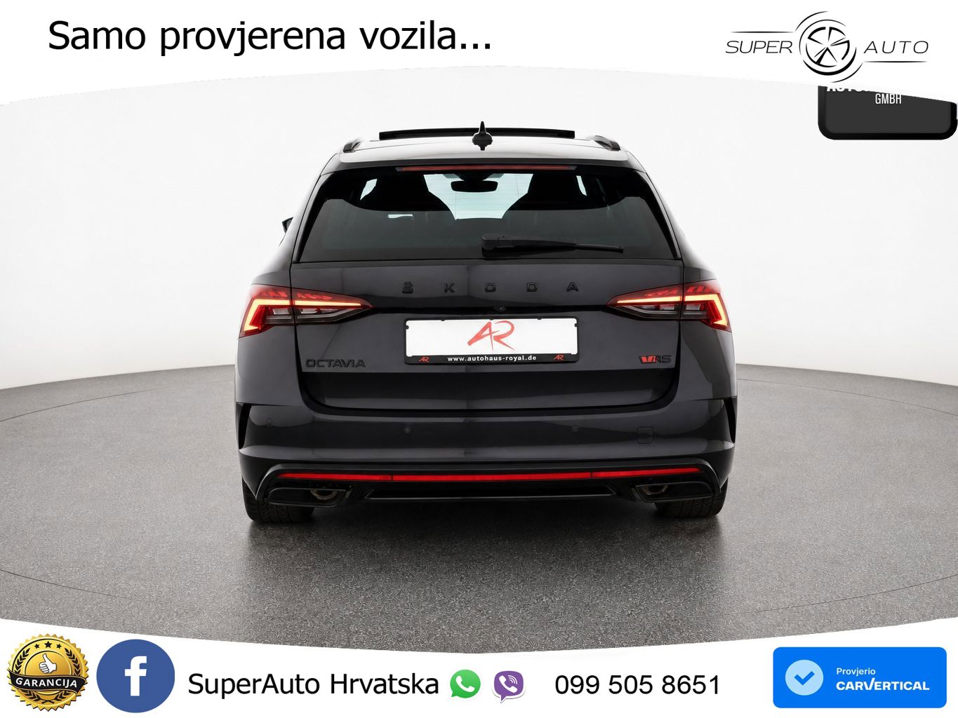 Škoda Octavia Combi RS 2.0 TSI (245 KS) DSG LED+GR SJED+ACC