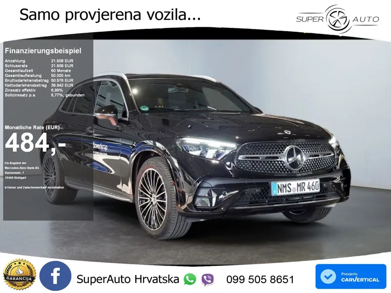 Mercedes GLC 200d (163 KS) 4MATIC 9G-TRONIC AMG ACC+GR SJED+360+PANO