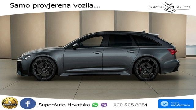 Audi RS6 Avant 4.0 TFSI V8 performance (630 KS)  quattro tiptronic LED+GR SJED+ACC