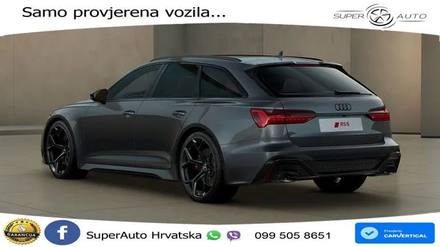 Audi RS6 Avant 4.0 TFSI V8 performance (630 KS)  quattro tiptronic LED+GR SJED+ACC