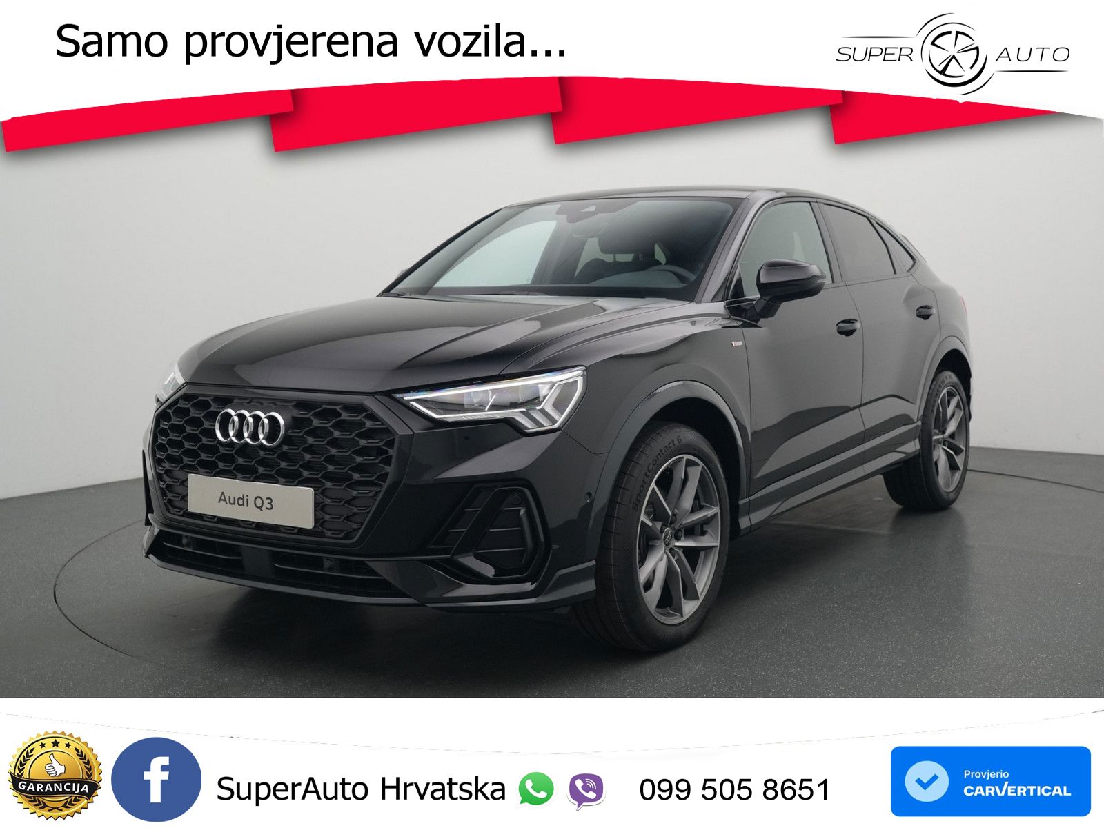 Audi Q3 III Sportback 1.5 TFSI (150 KS) S tronic S line LED+GR SJED+ACC