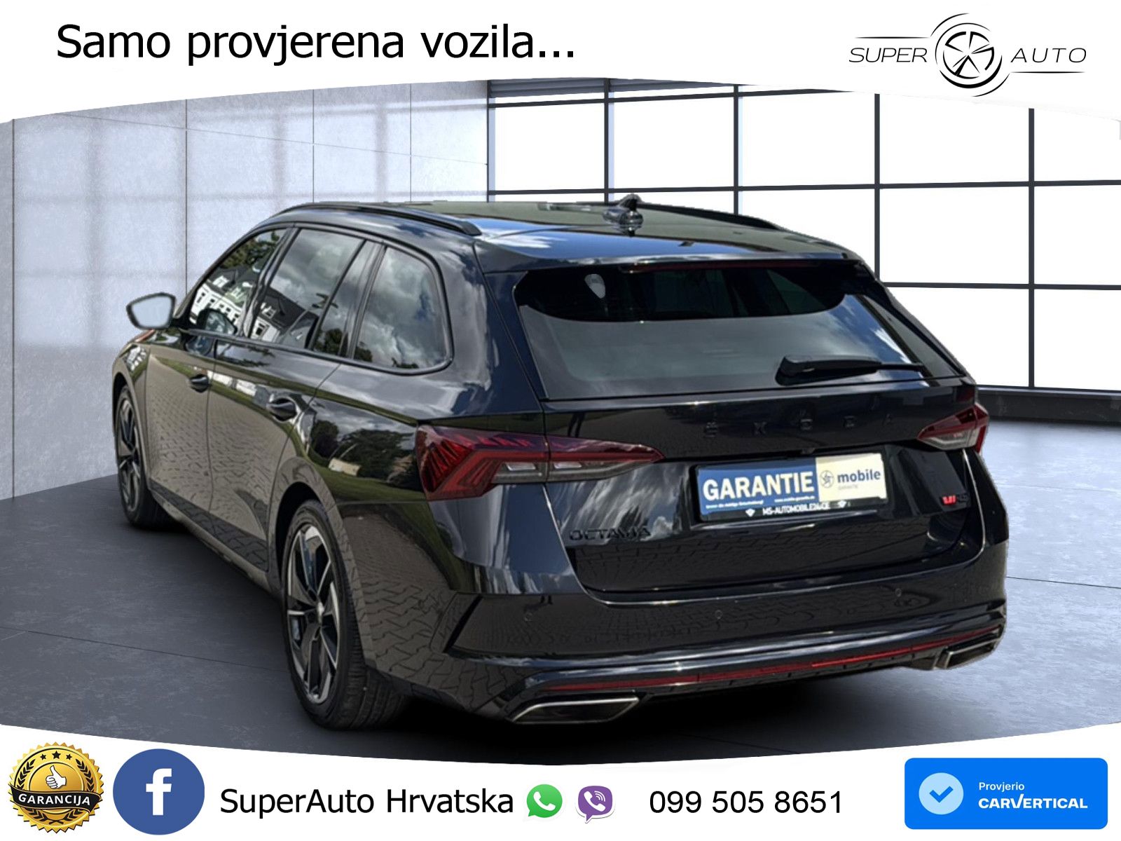 Škoda Octavia Combi RS 2.0 TSI (245 KS) DSG LED+GR SJED+ACC
