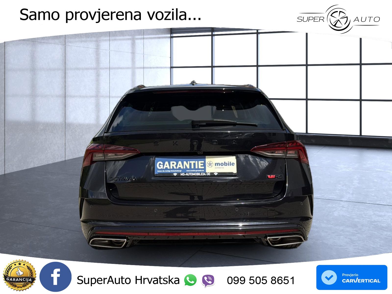 Škoda Octavia Combi RS 2.0 TSI (245 KS) DSG LED+GR SJED+ACC