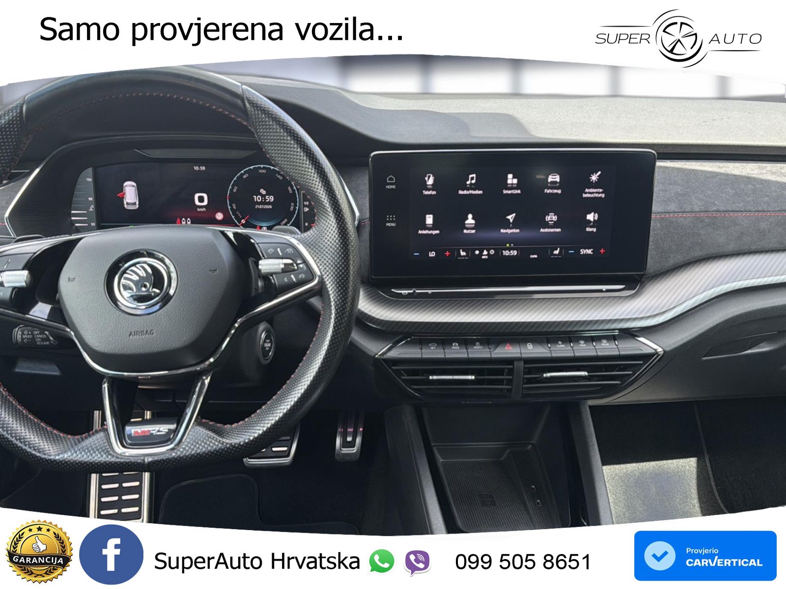 Škoda Octavia Combi RS 2.0 TSI (245 KS) DSG LED+GR SJED+ACC