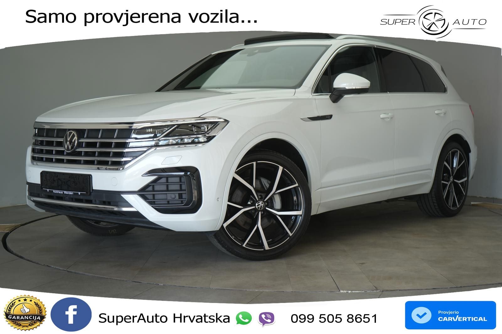 Volkswagen Touareg 3.0 V6 TDI (286 KS) 4MOTION Tiptronic R-Line ZRAČNI+ACC+GR SJED+KAM+PANO