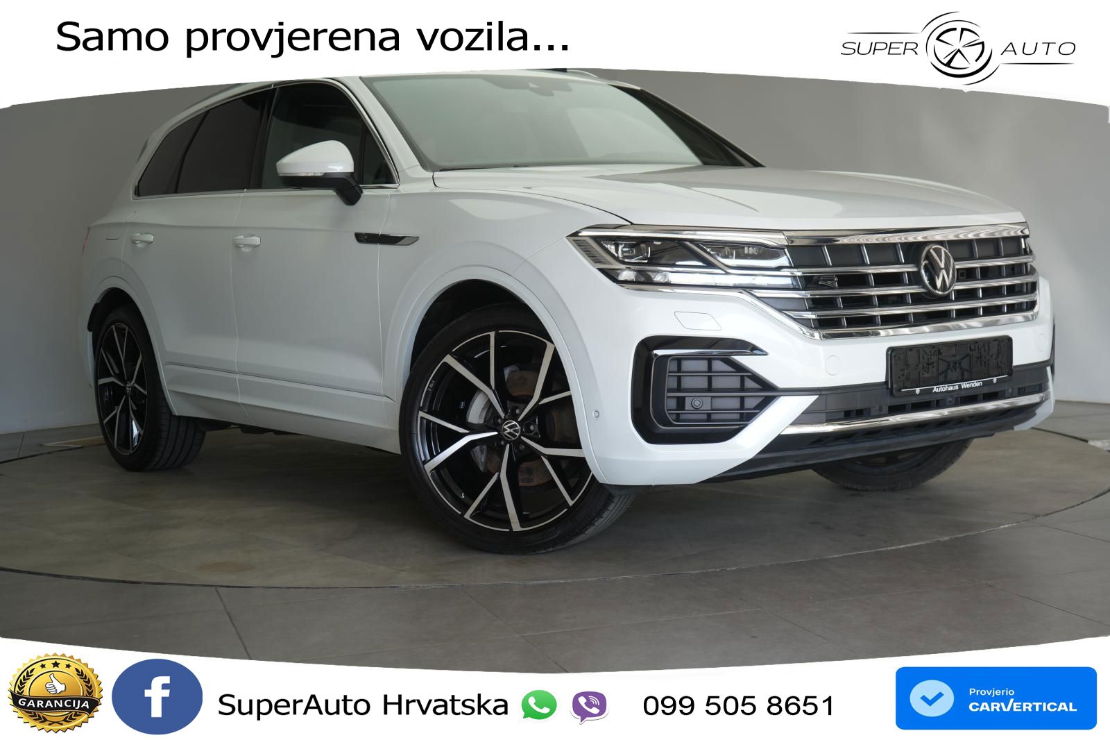Volkswagen Touareg 3.0 V6 TDI (286 KS) 4MOTION Tiptronic R-Line ZRAČNI+ACC+GR SJED+KAM+PANO