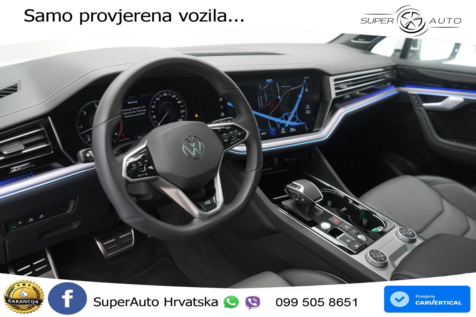 Volkswagen Touareg 3.0 V6 TDI (286 KS) 4MOTION Tiptronic R-Line ZRAČNI+ACC+GR SJED+KAM+PANO