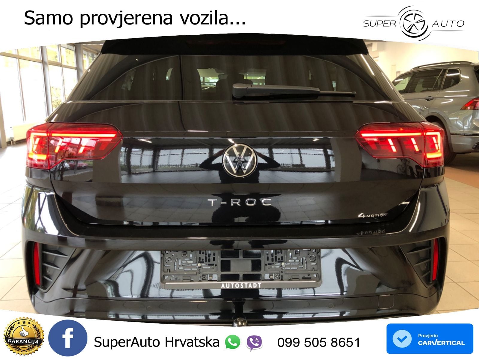 Volkswagen T-Roc 2.0 TSI (190 KS) 4M DSG R-Line LED+GR SJED+ACC